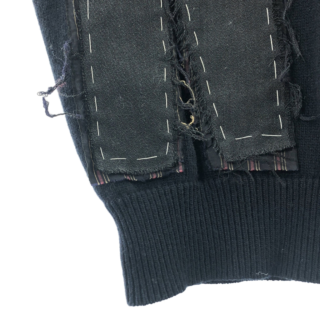 Maison Margiela / メゾンマルジェラ | 2023AW | patchwork wool vest  パッチワーク カットオフ ベスト | M | メンズ