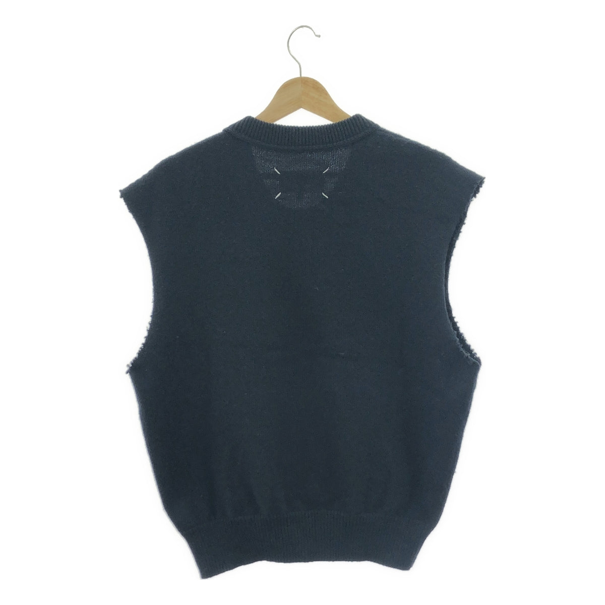 マルタンマルジェラ ウールブレンド ショートコート カレンダータグ ここのえ 紺 マルタンマルジェラ ウールブレンド ショートコート カレンダー