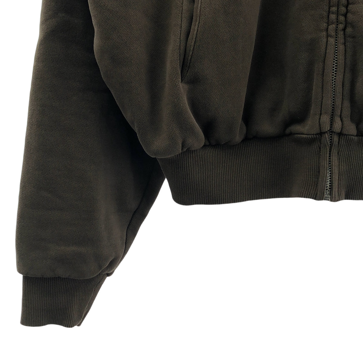 entire studios / 엔타이아 스튜디오 | THERMAL HOOD / 유기농 코튼 안감 와플 오버 스웨트 후디 | XXS | 브라운 | 남성