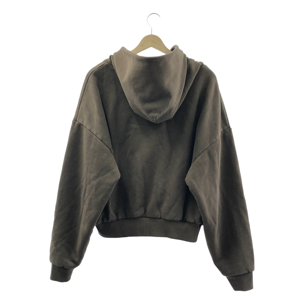 entire studios / 엔타이아 스튜디오 | THERMAL HOOD / 유기농 코튼 안감 와플 오버 스웨트 후디 | XXS | 브라운 | 남성