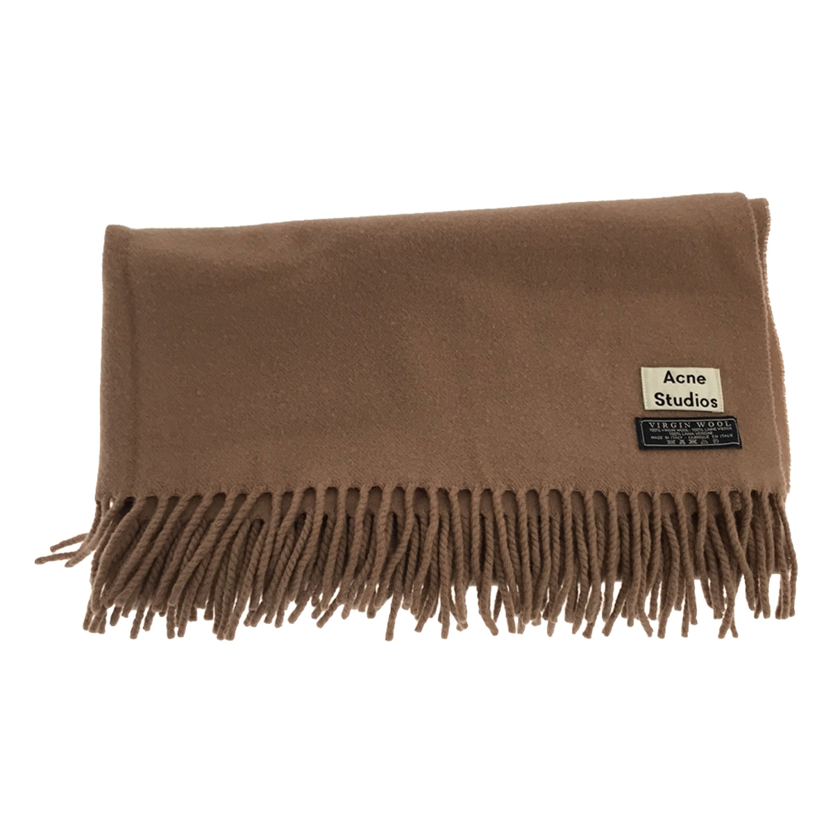 Acne Studios | Old Tag Wool Large Fringe Stole Scarf | Beige