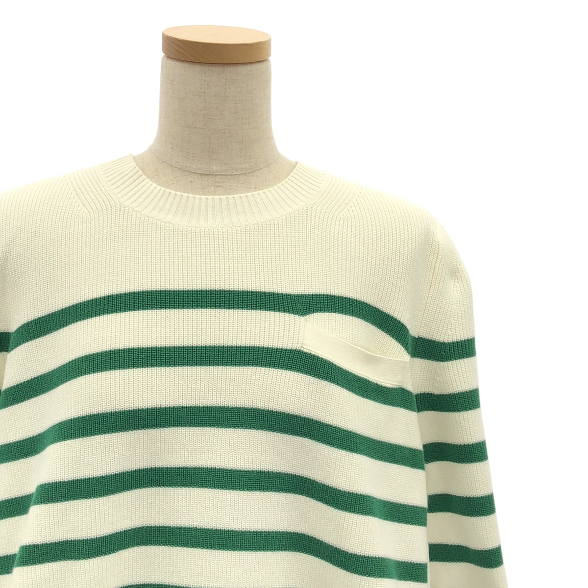 sacai / サカイ | 異素材 切替 ドッキング ギャザースリーブ ニット シャツ ブラウス | 3 |