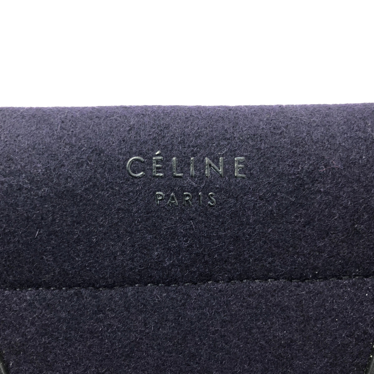CELINE / 셀린느 | by Phoebe Philo 피비 / 러기지 팬텀 펠트 핸드백 | 네이비 |