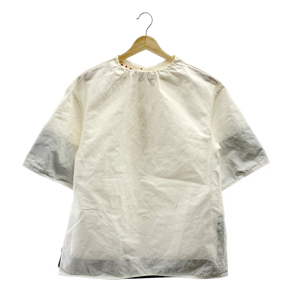 MARNI / 마르니 | 오버 실루엣 모집 슬릿 블라우스 | 38 | 여성