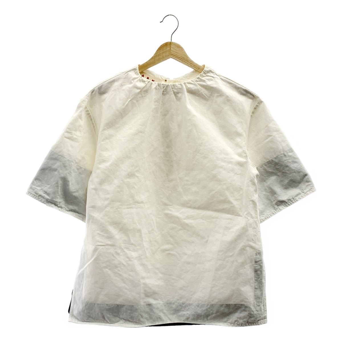 MARNI / マルニ | オーバーシルエット ギャザー スリット ブラウス | 38 | レディース