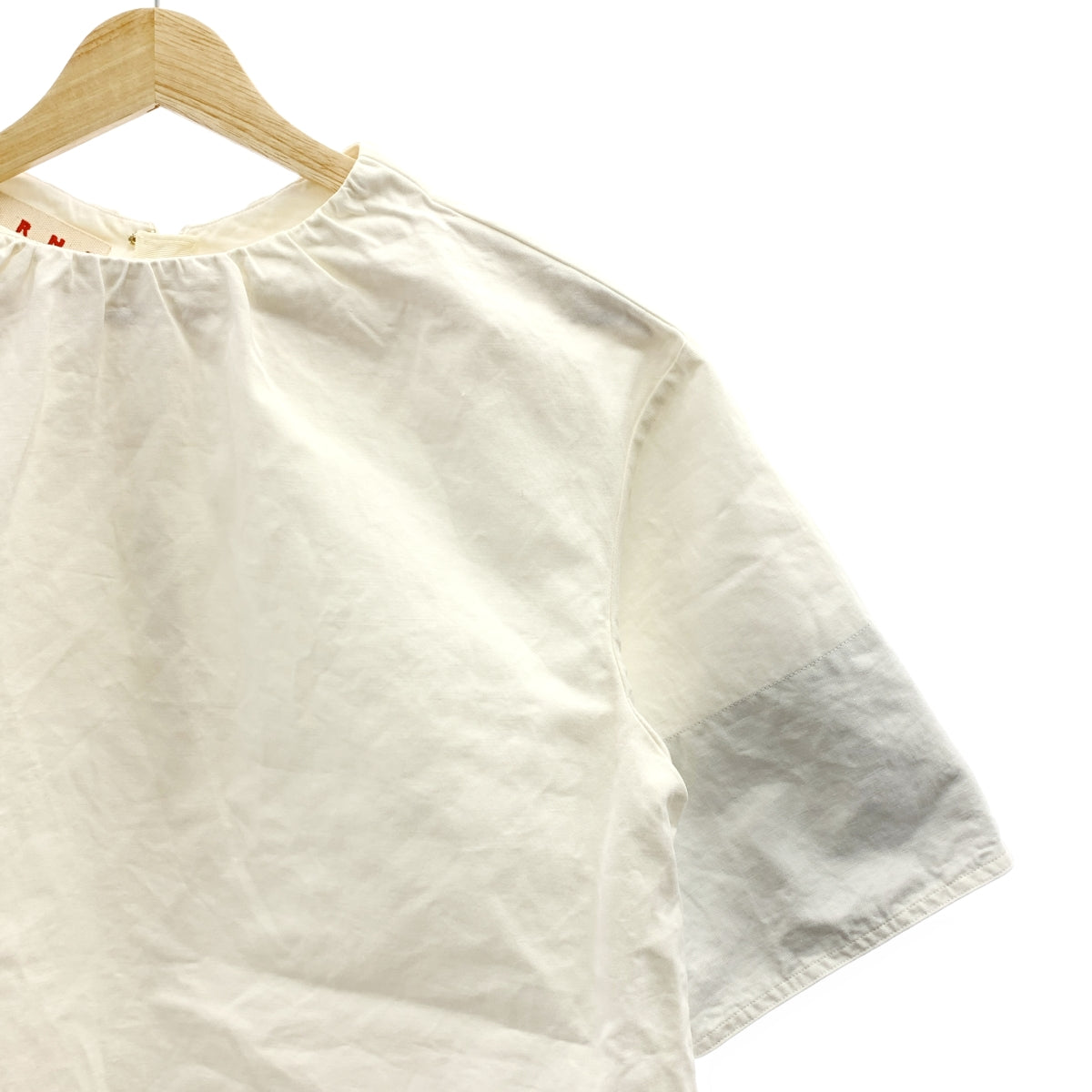 MARNI / マルニ | オーバーシルエット ギャザー スリット ブラウス | 38 | レディース