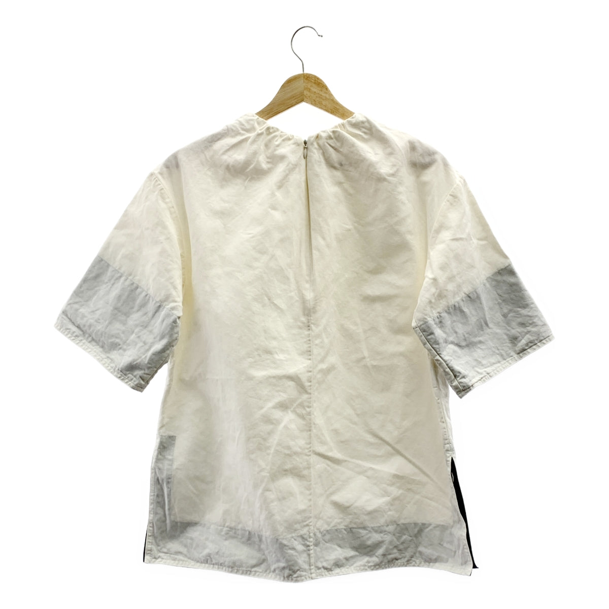 MARNI / マルニ | オーバーシルエット ギャザー スリット ブラウス | 38 | レディース