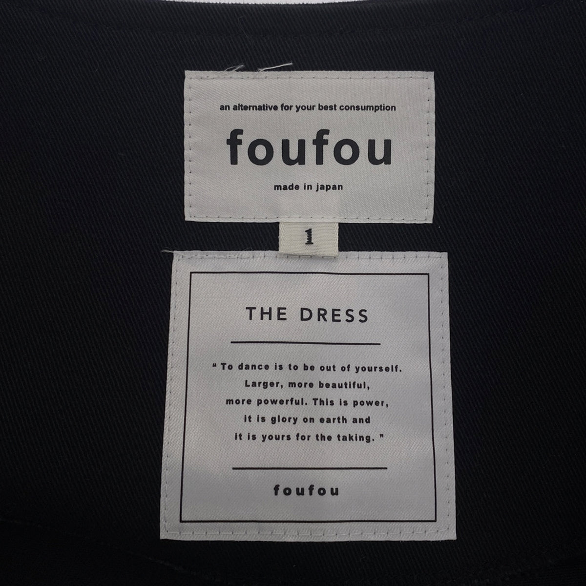 foufou / フーフー | THE DRESS #05 cache-coeur one piece カシュクールワンピース | 1 | ブラック | レディース