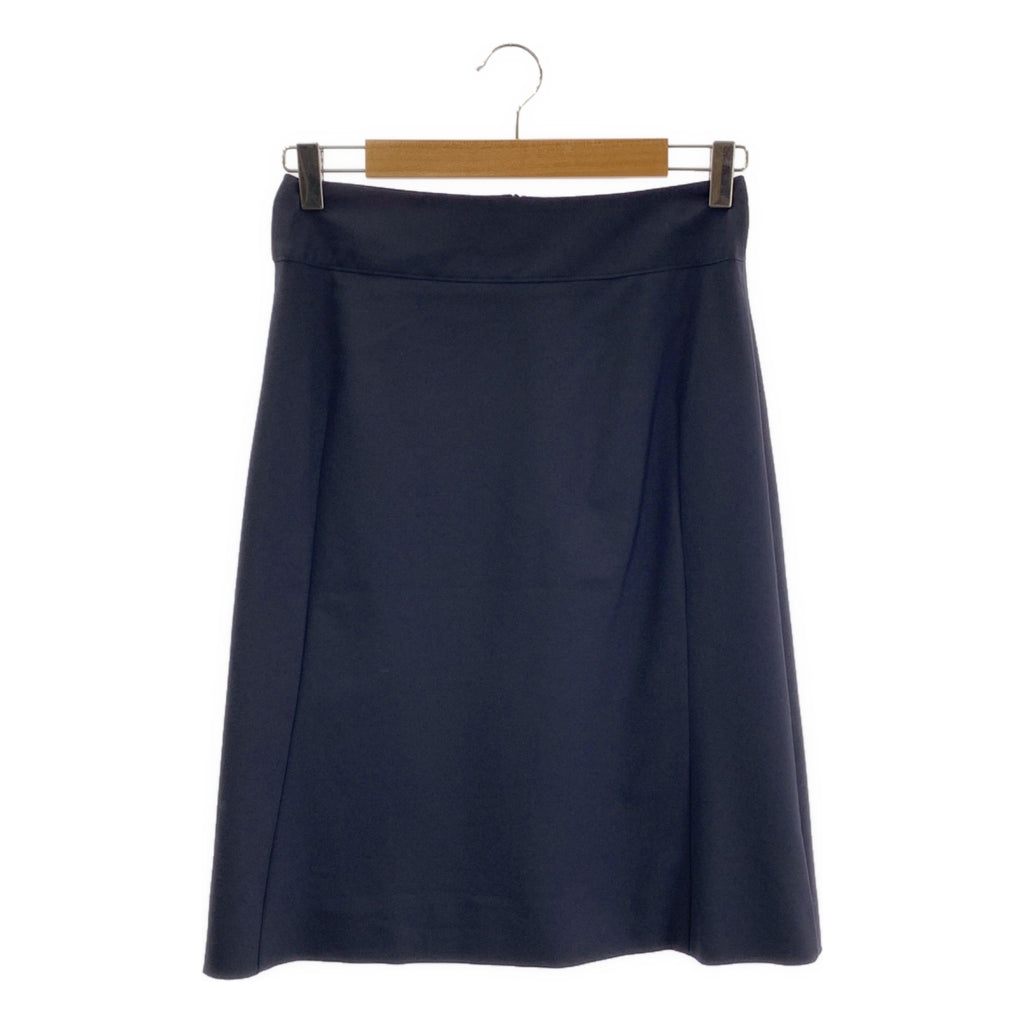 JIL SANDER / ジルサンダー | ウール フレア スカート | 34 | ネイビー | レディース