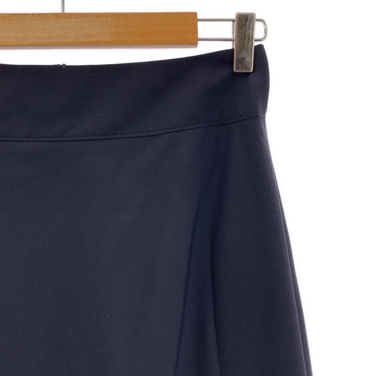 JIL SANDER / ジルサンダー | ウール フレア スカート | 34 | ネイビー | レディース