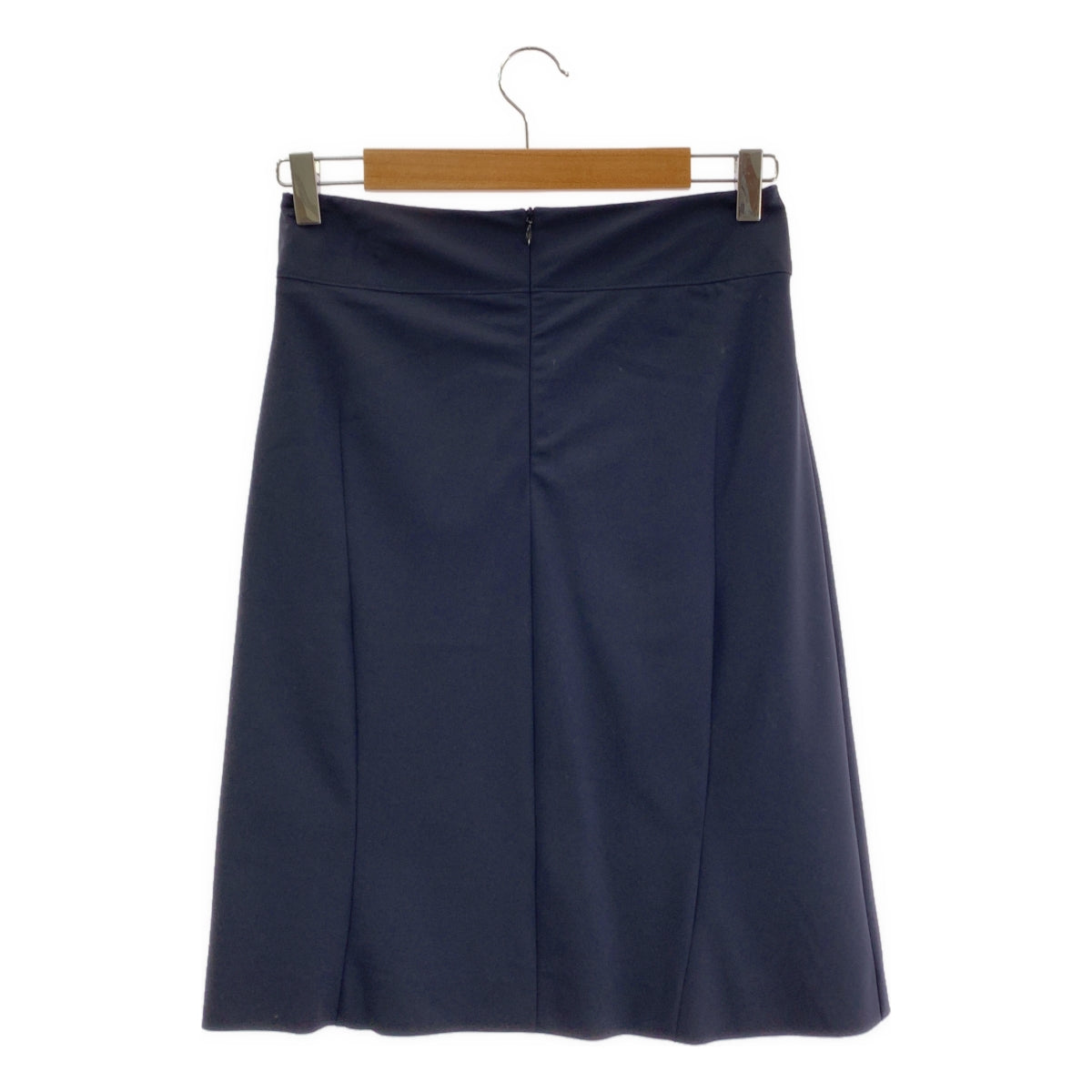 JIL SANDER / ジルサンダー | ウール フレア スカート | 34 | ネイビー | レディース