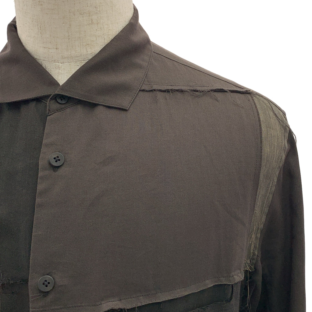 ziggy chen / 지기첸 | 2023SS | COLLAGE SHIRT / 패치 워크 오버 셔츠 | 44 | 남성