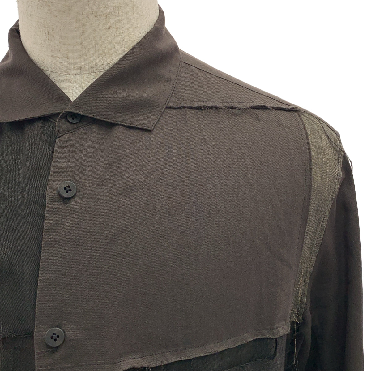 ziggy chen / ジギーチェン | 2023SS | COLLAGE SHIRT / パッチワーク オーバー シャツ | 44 | メンズ