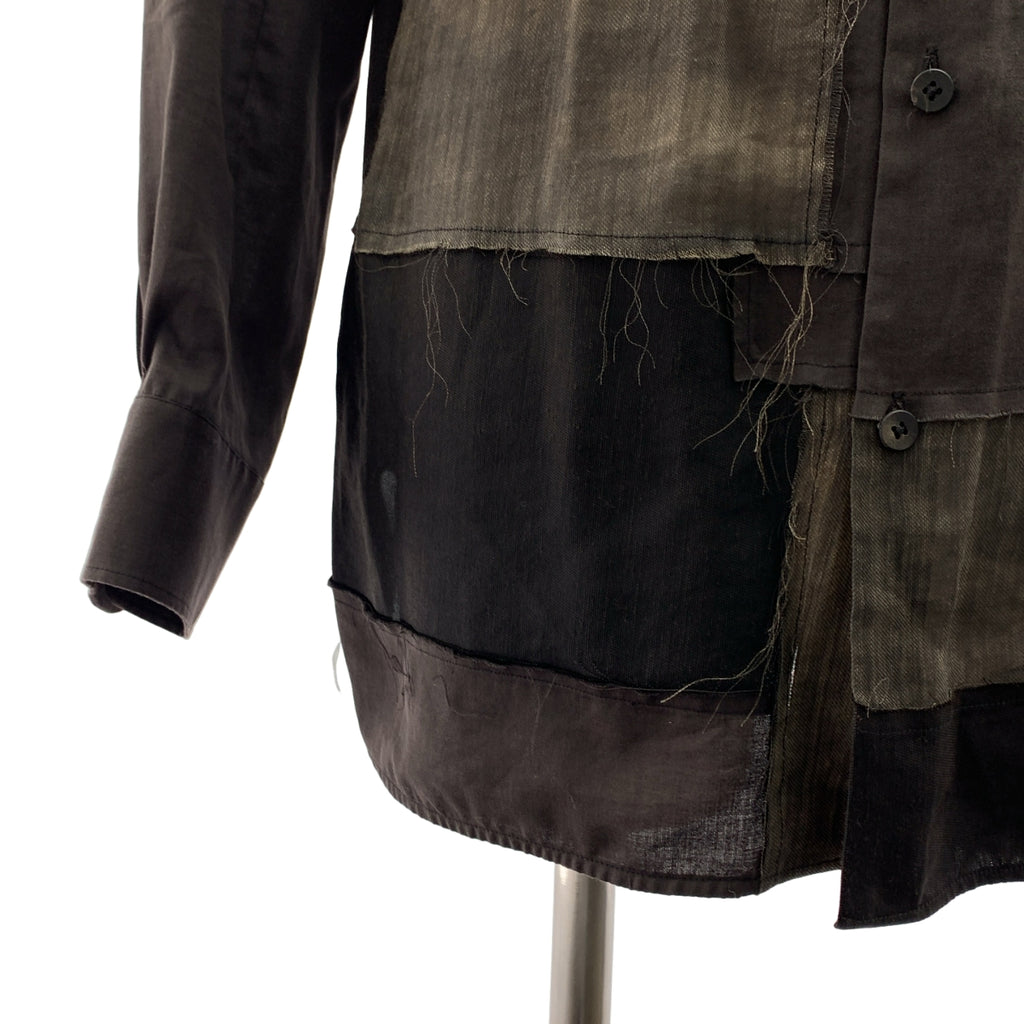 ziggy chen / 지기첸 | 2023SS | COLLAGE SHIRT / 패치 워크 오버 셔츠 | 44 | 남성