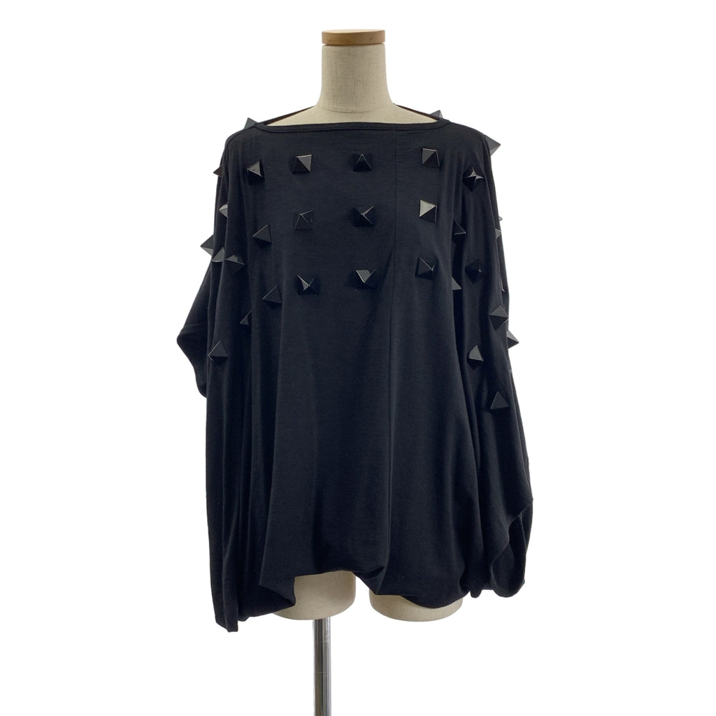 JUNYA WATANABE COMME des GARCONS / ジュンヤワタナベ | 2015AW | 変形 スタッズ 装飾 オーバー ドレス プルオーバー | M | ブラック | レディース