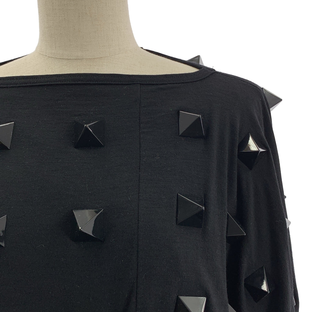 JUNYA WATANABE COMME des GARCONS / ジュンヤワタナベ | 2015AW | 変形 スタッズ 装飾 オーバー ドレス プルオーバー | M | ブラック | レディース