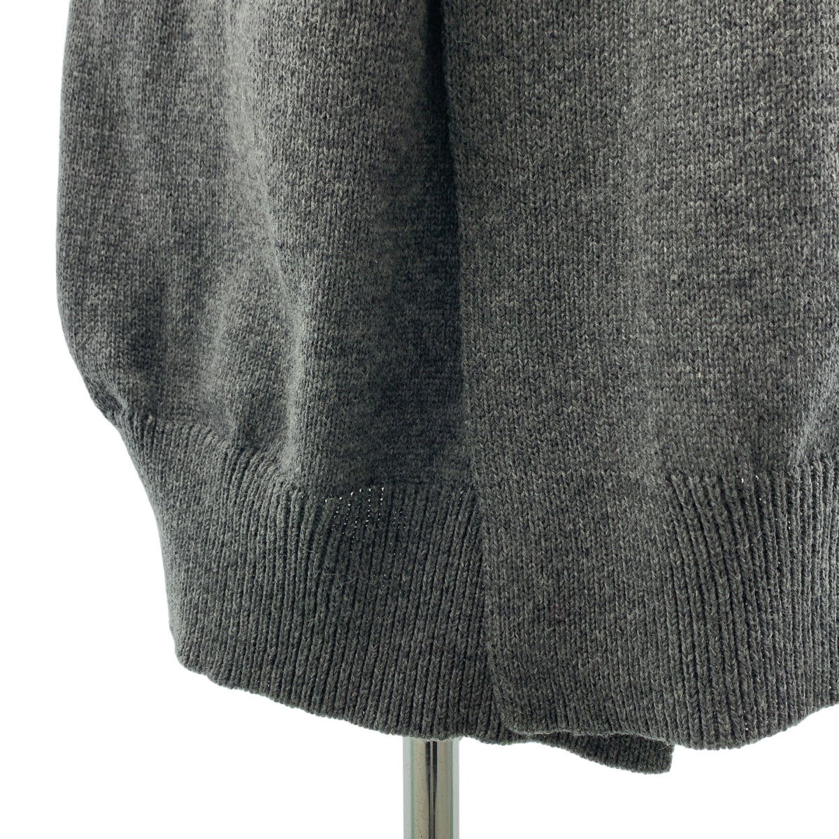 kitica / キチカ | ウール ベルテッド ロングニット カーディガン ガウン | F | グレー | レディース