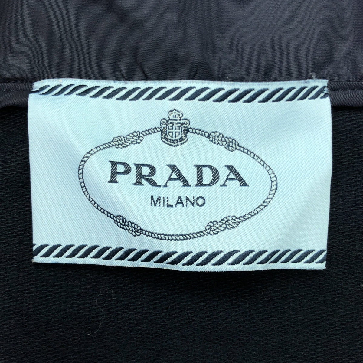 PRADA / プラダ | サイドロゴ コットン ジップアップ パーカー