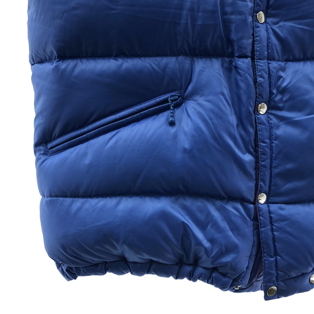 【美品】  MAATEE&SONS / マーティー&サンズ | 2023AW | DOWN VEST ナイロン ダウンベスト | 2 | ブルー / レッド | メンズ