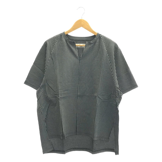 【新品】  prasthana / プラスターナ | wide arm skipper Tシャツ | M | ブラック | メンズ