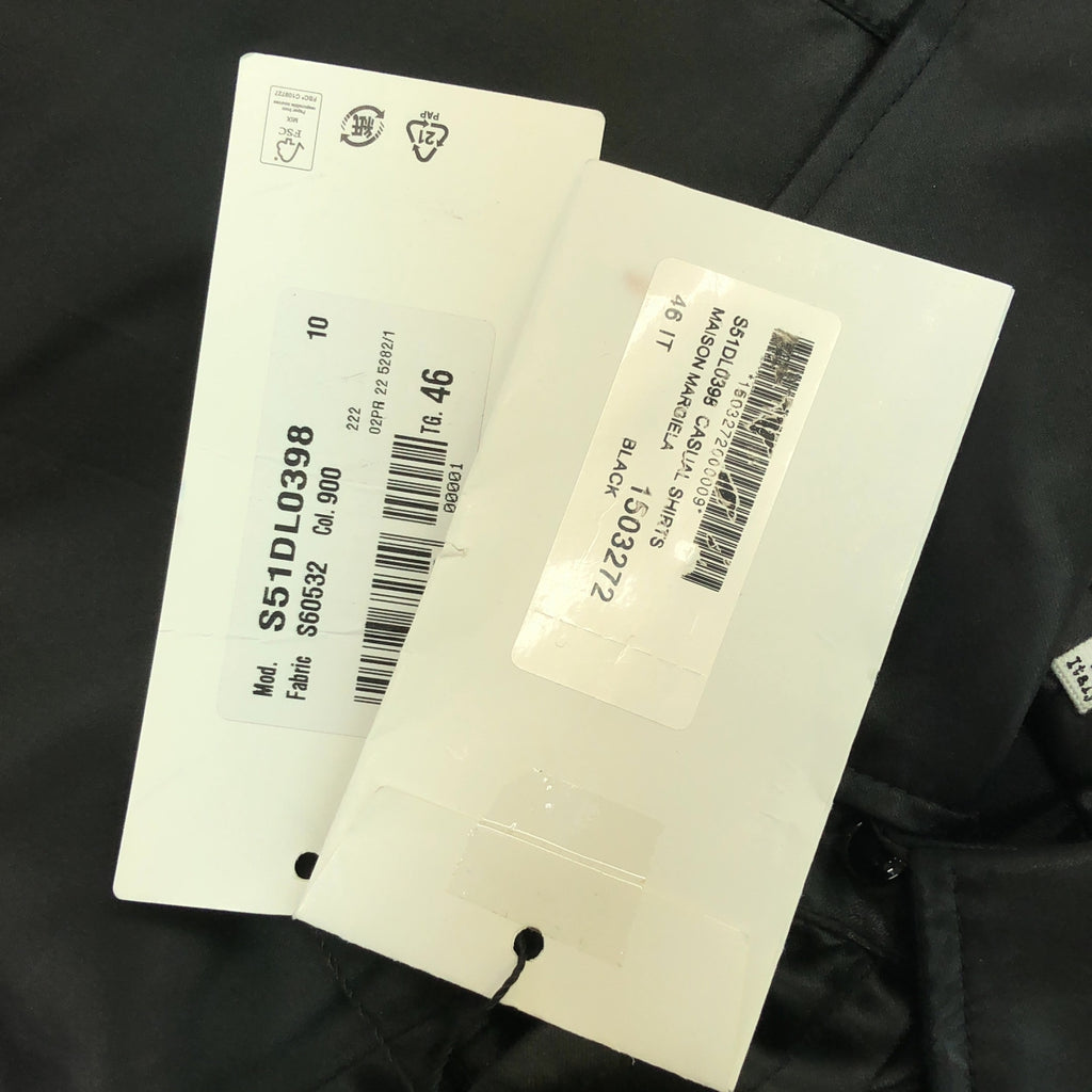 Maison Margiela | 2022秋冬 |超長正裝襯衫 | 46 |黑色 |男士