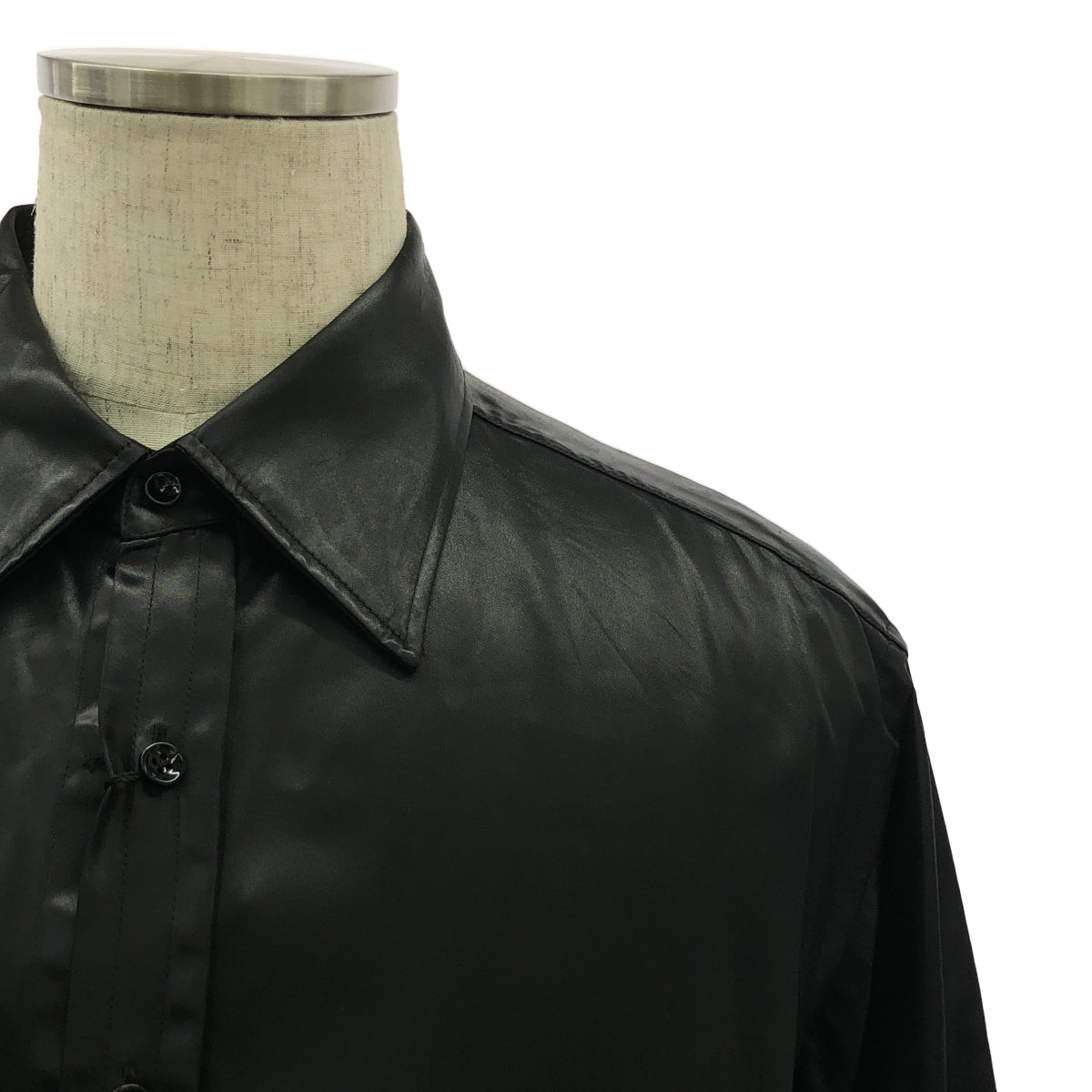 Maison Margiela / メゾンマルジェラ | 2022AW | オーバー ロング ドレスシャツ | 46 | ブラック | メンズ