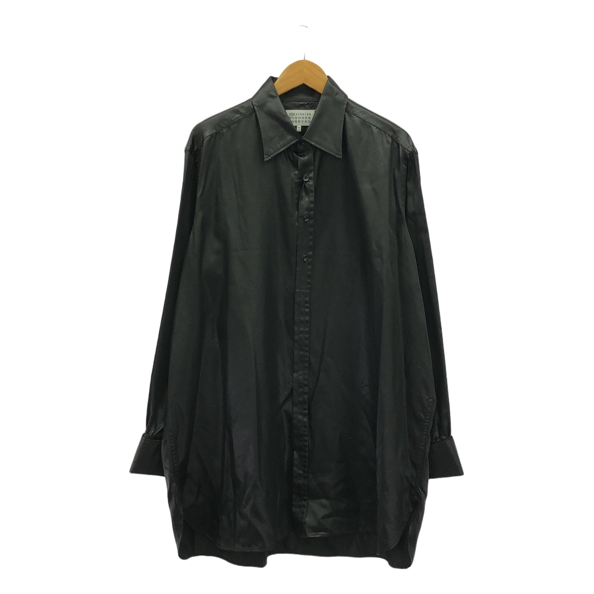 Maison Margiela / メゾンマルジェラ | 2022AW | オーバー ロング ドレスシャツ | 46 | ブラック | メンズ