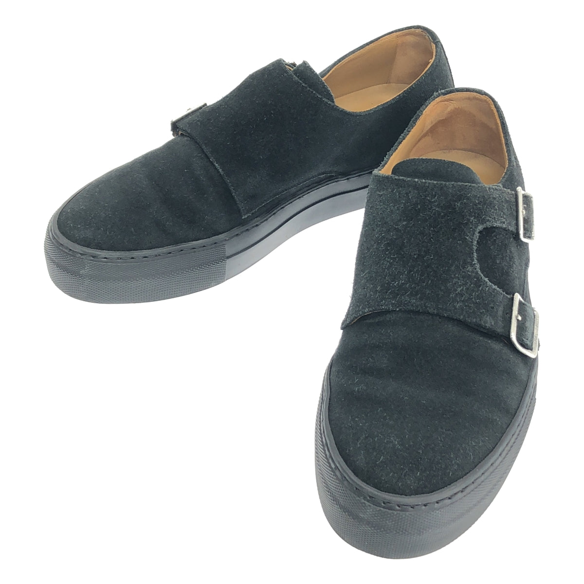 UNITED ARROWS | 雙Monk絨面革運動鞋 | 尺寸 40 | 黑色 | 男款