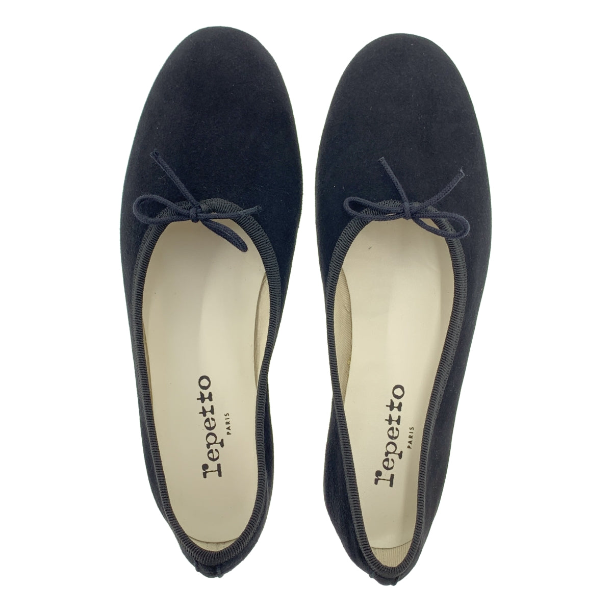 repetto / 레펫 | 염소 가죽 스웨이드 가죽 리본 플랫 발레 신발 | 38 | 여성