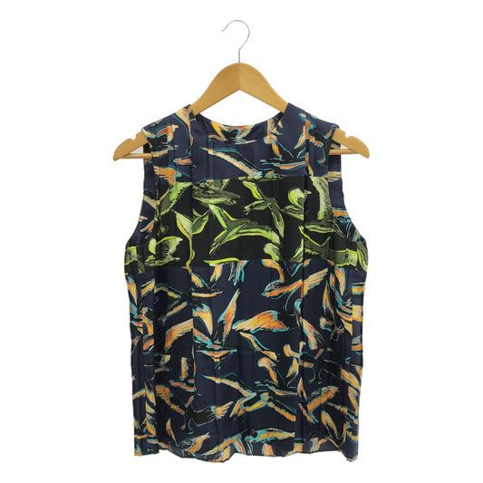 EMILIO PUCCI | All-over print pleated sleeveless top | 36 | Women's