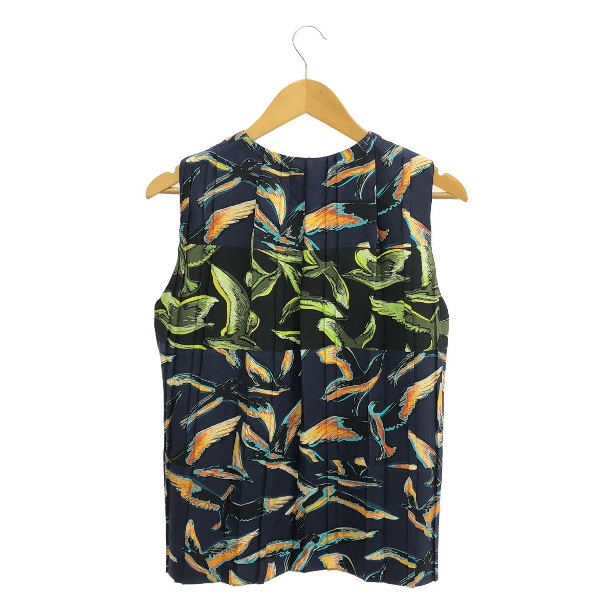 EMILIO PUCCI | All-over print pleated sleeveless top | 36 | Women's