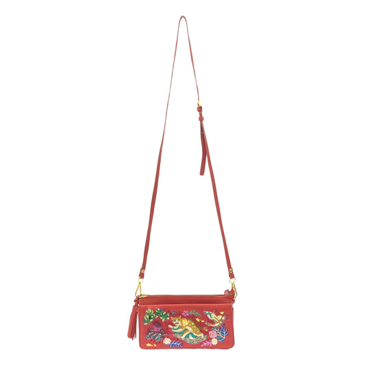 Higuchi Yuko / ヒグチユウコ | ボリス雑貨店 / 草原を逃げるボリス / レザー ショルダーバッグ 財布 |