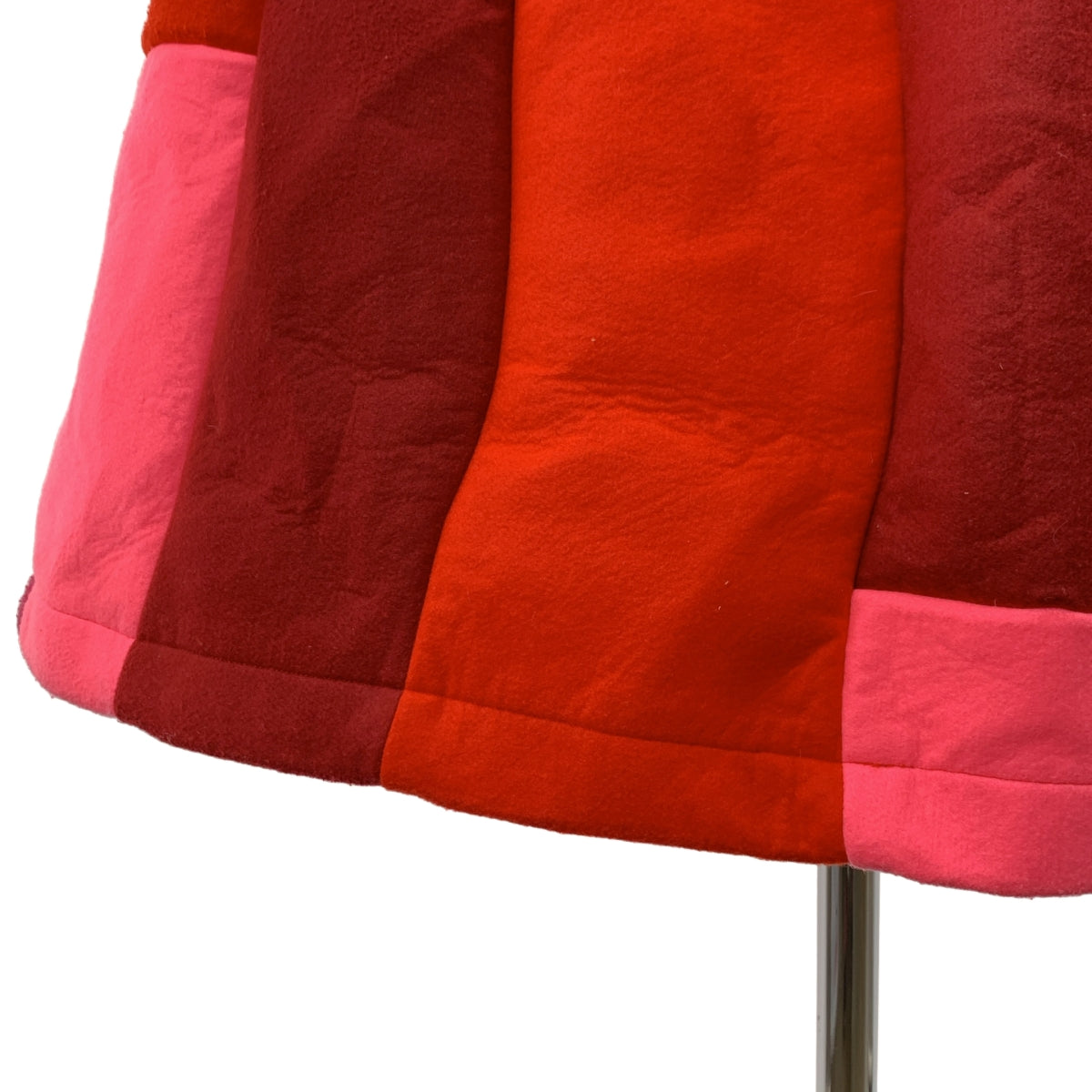 COMME des GARCONS COMME des GARCONS / 콤콤 | 2021AW | 제품 세척 펠트 패치워크 탁 볼륨 이지 스커트 | XS |