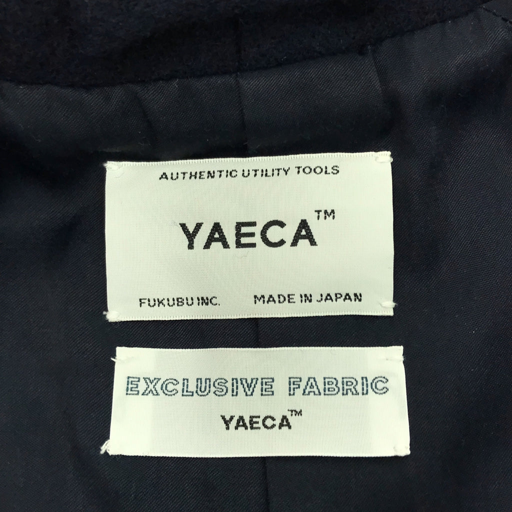 YAECA / ヤエカ | ウール ステンカラーコート | S | ネイビー | レディース
