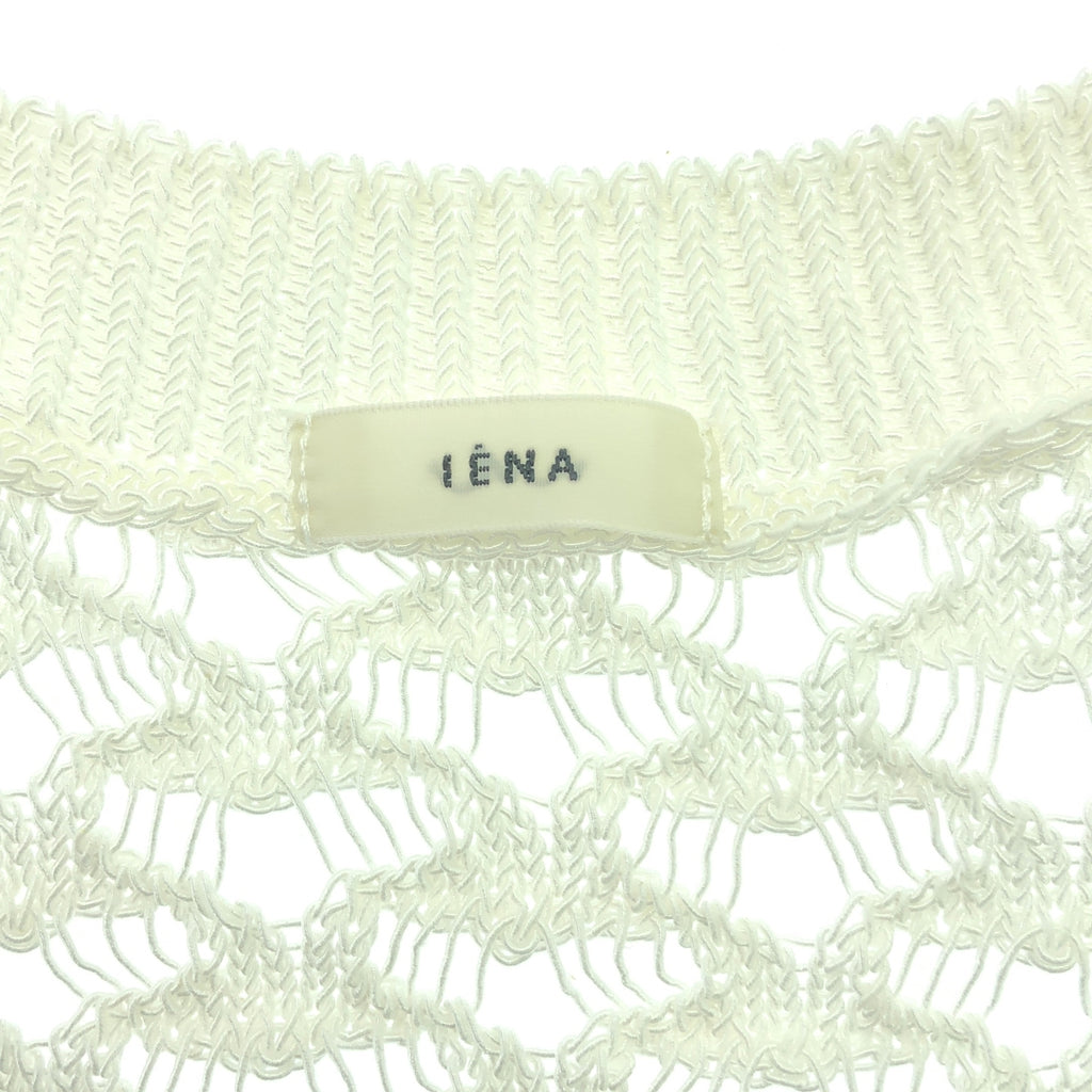 [狀況良好] IENA | 2024秋冬 |繩紗網眼背心 | F |白色 |女性的