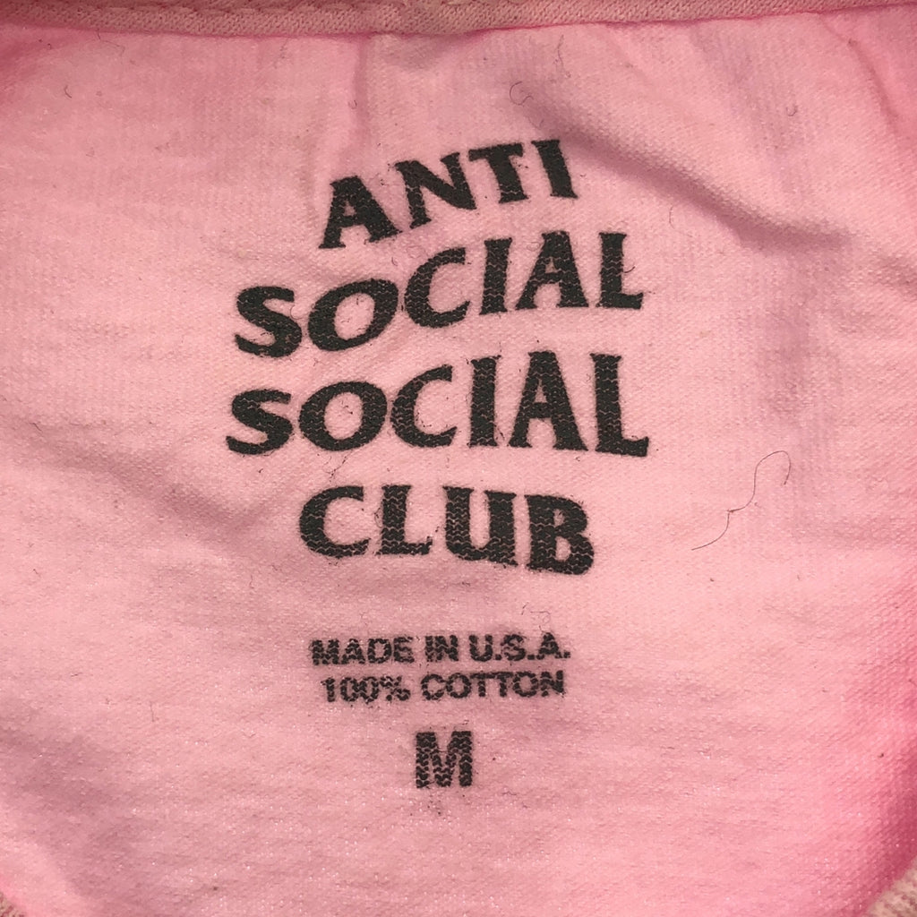 ANTI SOCIAL SOCIAL CLUB / アンチソーシャルソーシャルクラブ | スクエアロゴプリント Tシャツ | M | ピンク | メンズ