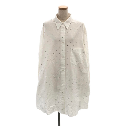 MM6 Maison Margiela / 엠엠 식스 메종 마르젤라 | 2022SS | 6 Shirt Dress 프린트 셔츠 원피스 | S | 화이트/블랙 | 여성