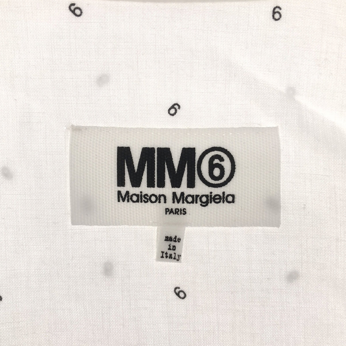 MM6 Maison Margiela / 엠엠 식스 메종 마르젤라 | 2022SS | 6 Shirt Dress 프린트 셔츠 원피스 | S | 화이트/블랙 | 여성