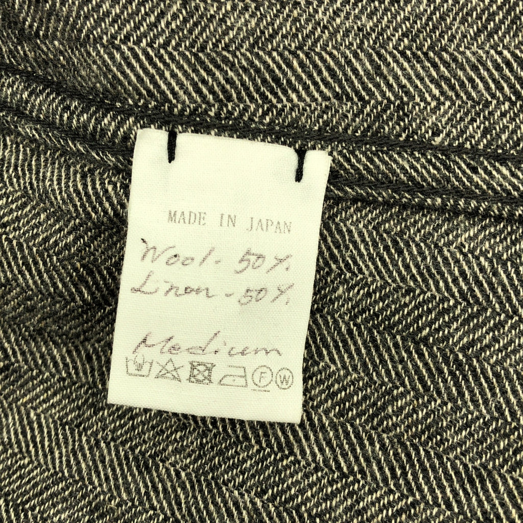 【美品】  kaval / カヴァル | ヘリンボーン オーバーモッズコート / フード・フリースライナー着脱可 | M | グレー | メンズ