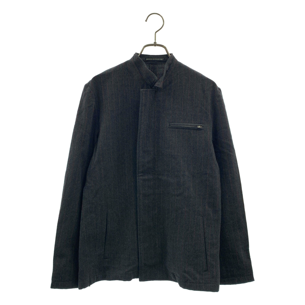 Y's / ワイズヨウジヤマモト | 2015AW | ウール レーヨン ストライプ スタンドカラージャケット | 3 | レディース