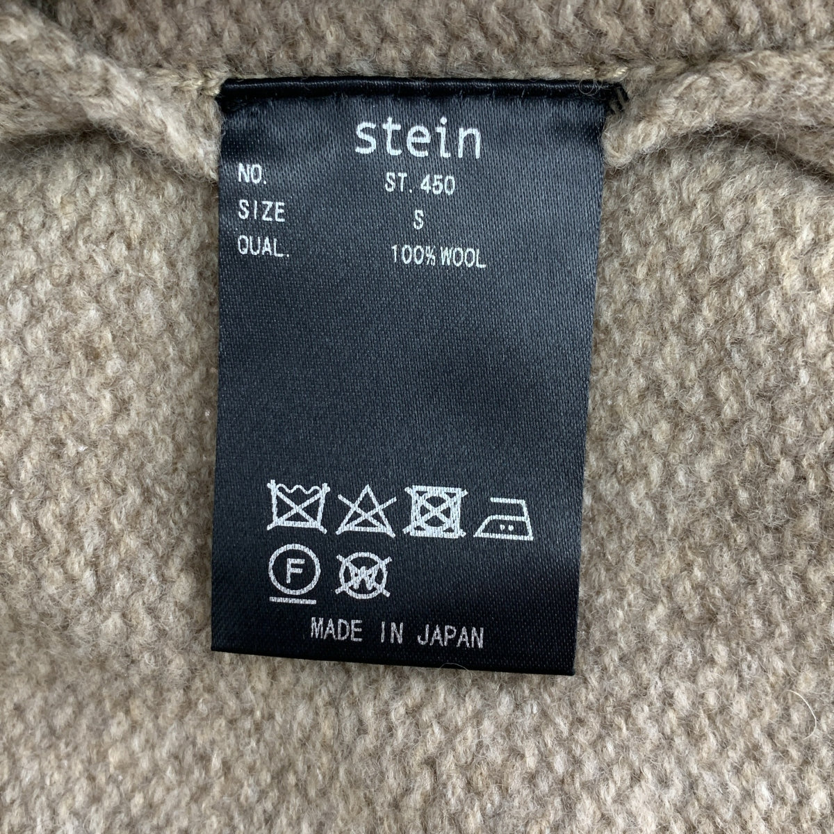 stein | EX FINE LAMBS LOOSE HIGH NECKNJIT 羊毛高領針織衫 | S尺寸 | 男款