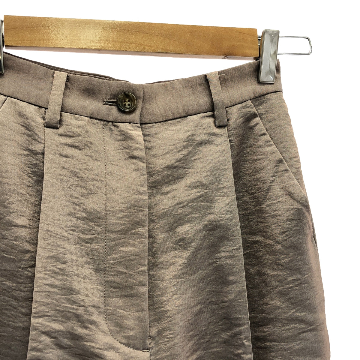 [新品] CLANE / CLANE |粗體彩色錐形褲 | 0 |紫色 |女性的