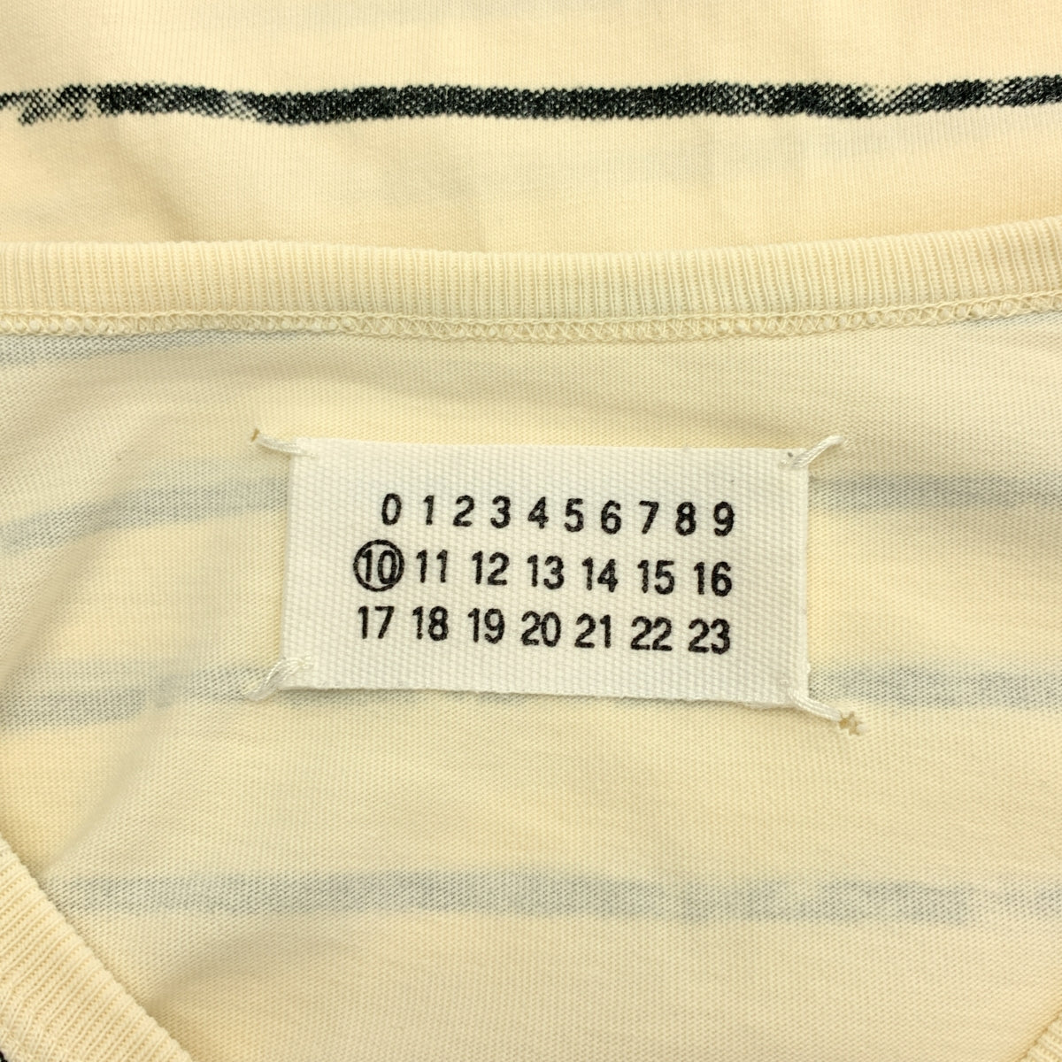 Martin Margiela / マルタンマルジェラ | ボーダー プリント Tシャツ | 48 | メンズ