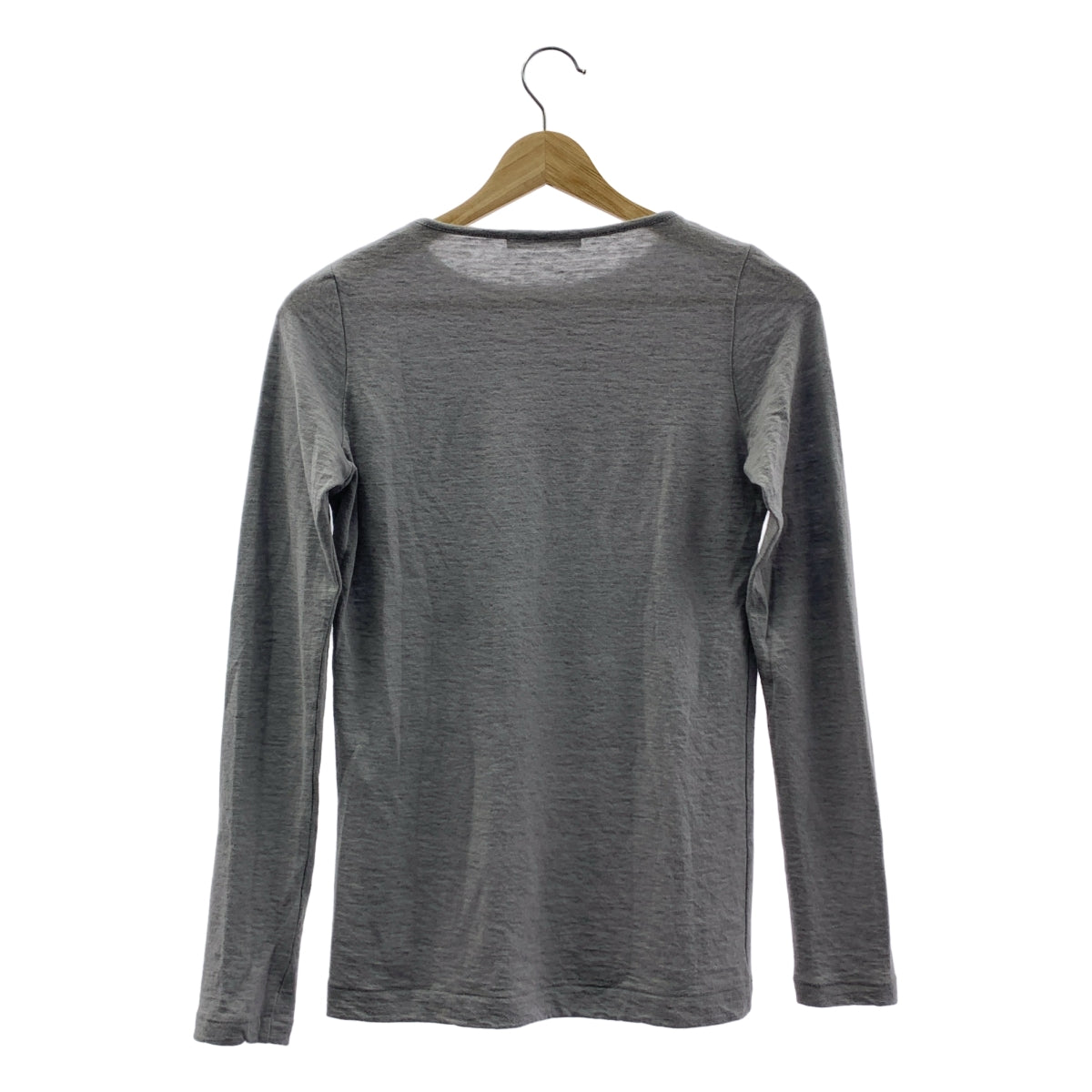 mina perhonen / ミナペルホネン | 2016AW | cozy / クルーネック ニット カットソー | 38 | グレー | レディース