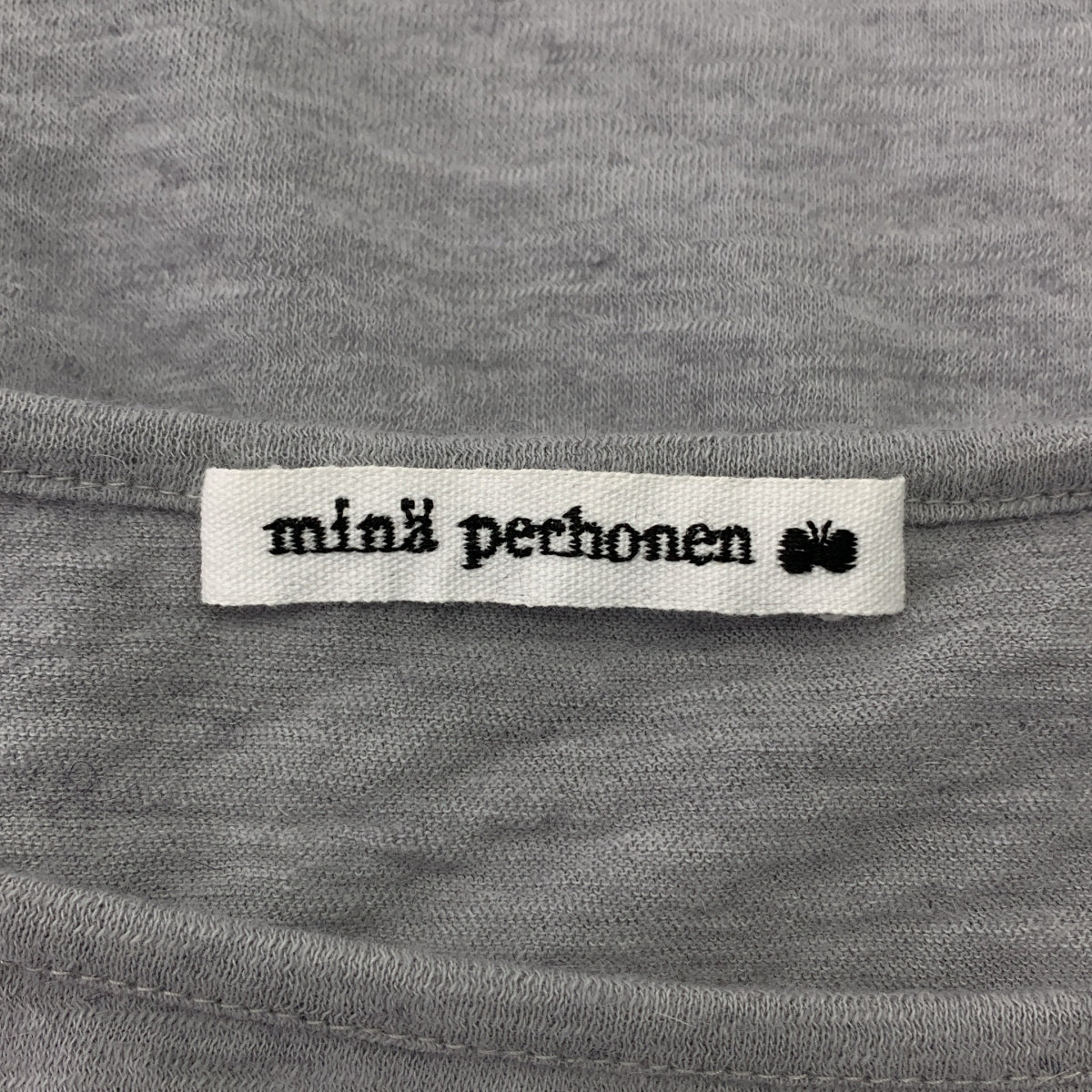 mina perhonen / ミナペルホネン | 2016AW | cozy / クルーネック ニット カットソー | 38 | グレー | レディース