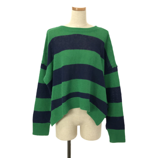 MARNI | 2021SS | Striped back open knit | 42 | Blue/Green | Women's