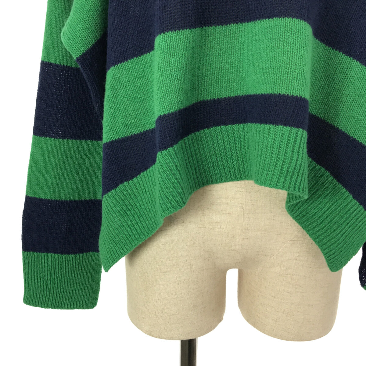 MARNI | 2021SS | Striped back open knit | 42 | Blue/Green | Women's