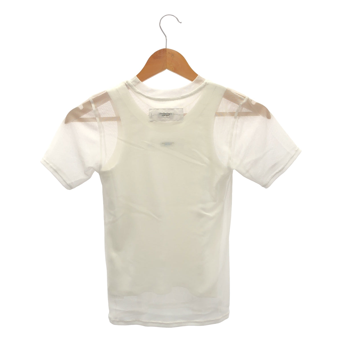 【美品】  JANE SMITH / ジェーンスミス | 2025SS | SHORT SLEEVE WITH TANK LAYERED PULLOVER ショートスリーブ レイヤード プルオーバー | 36 | ホワイト | レディース