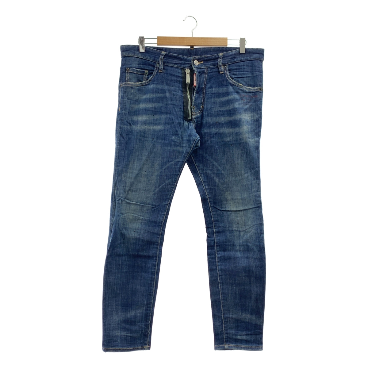 DSQUARED2 | 滑板牛仔褲 | 彩繪滑板牛仔褲 | 50碼 | 靛藍色 | 男款