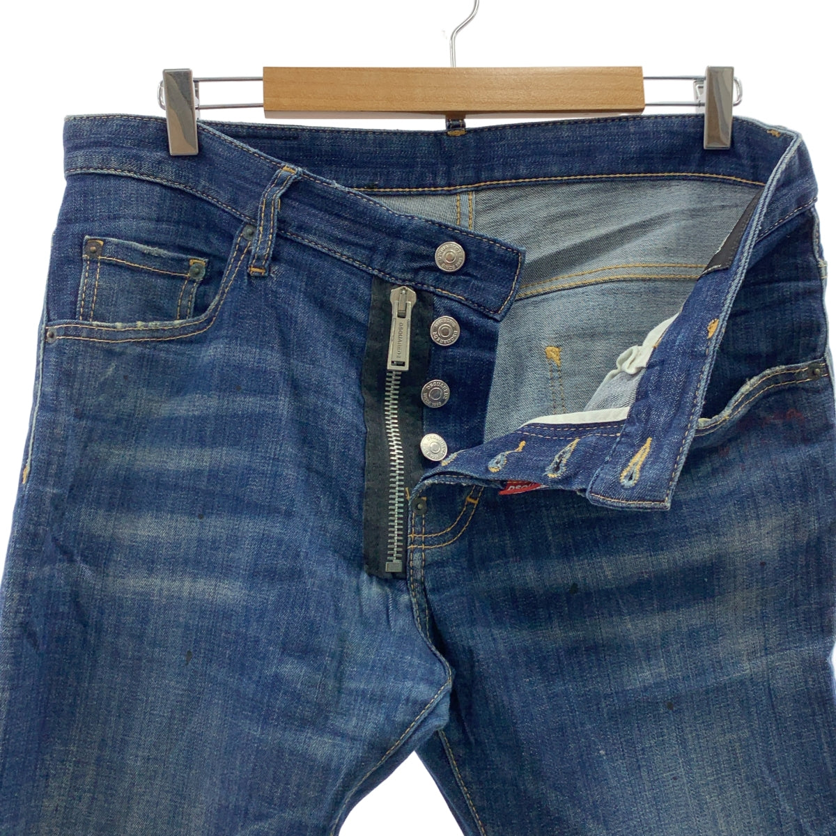 DSQUARED2 | 滑板牛仔褲 | 彩繪滑板牛仔褲 | 50碼 | 靛藍色 | 男款